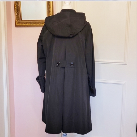 JANE POST black raincoat - Picture 2 of 9